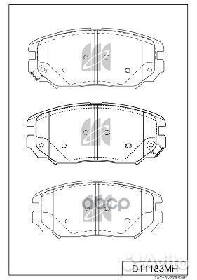 Колодки hyundai sonata V,matrix,elantra 00- D1