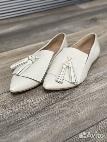 Балетки кожаные 36