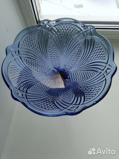 Ваза для фруктов на ножке СССР