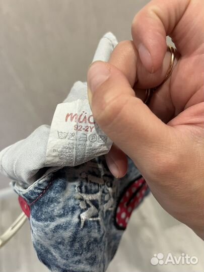 Джинсовый сарафан для девочки 92