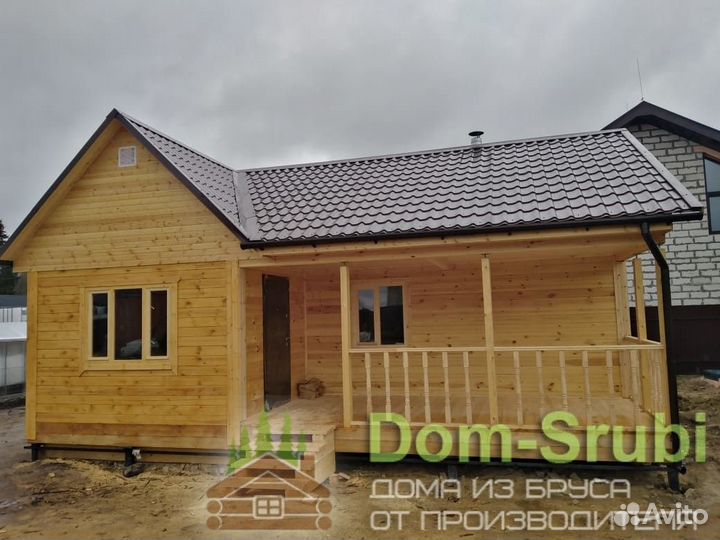 Устюжна. Хорошая надёжная Баня из бруса Б-17 (9х6)
