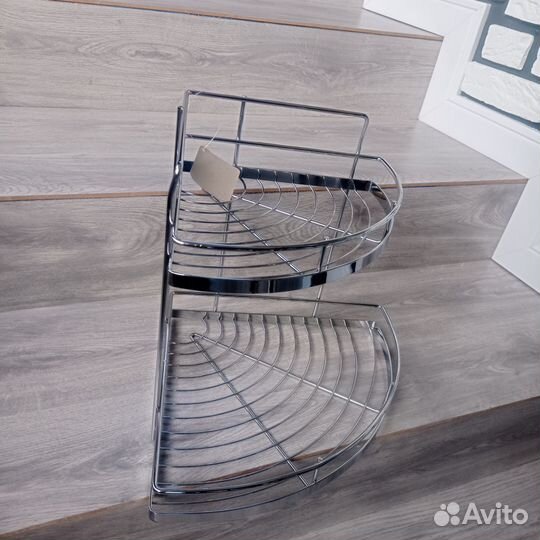 Полка уголок рейлинг в ванну кухню