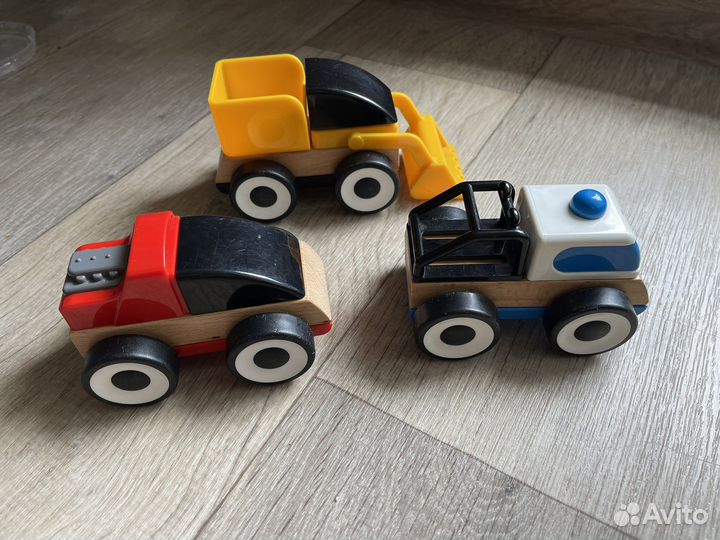 Деревянные машинки IKEA лиллабу и человечки