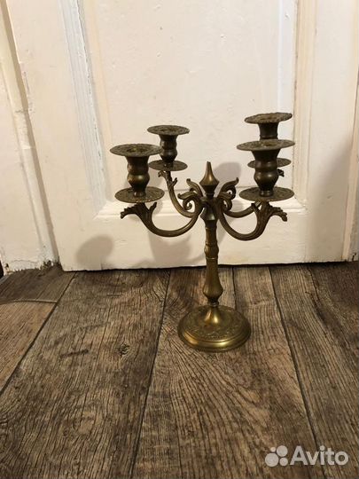 Подсвечник латунь СССР