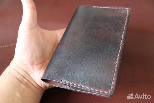 Обложка для паспорта из натуральной кожи (ручная р