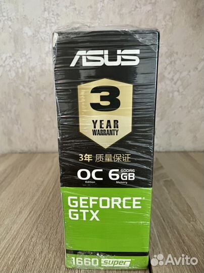 Новая Asus 1660 Super Gaming OC +3 года гарантии