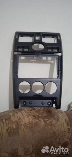Рамка для 2 din магнитолы priora 9 дюм