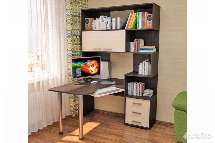 Компьютерный стол ск-53 угловой с замком (универса