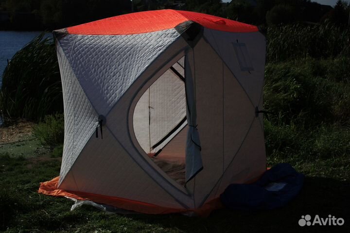 Палатка зимняя куб-2, В-180см, Ш-180см, 3 слойная