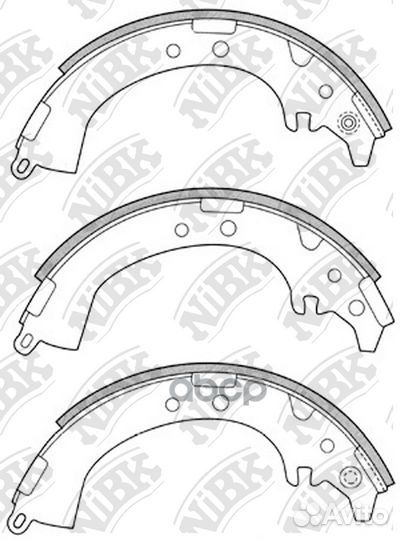 Колодки тормозные барабанные FN2333 FN2333 NiBK