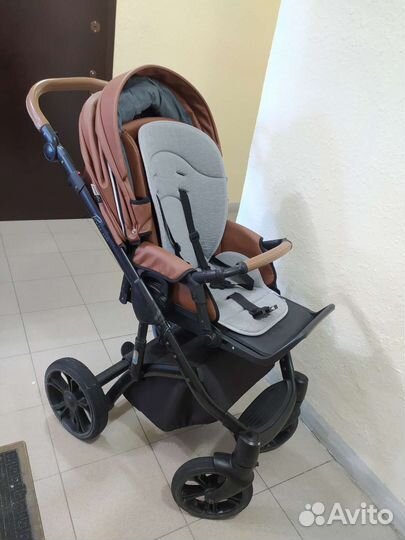 Коляска roan bass soft 2 в 1 экокожа