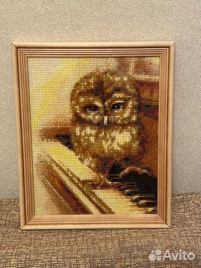 Алмазная мозайка -сова