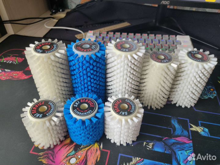 Роторные щетки для сервиса беговых и горных лыж, а