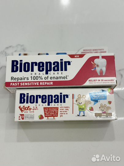 Зубная паста Biorepair взрослая и детская