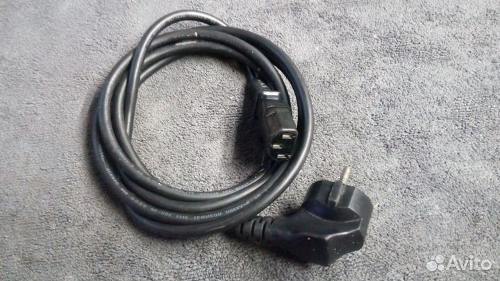 Кабель питания для компьютера 220V длина 1,2 метра