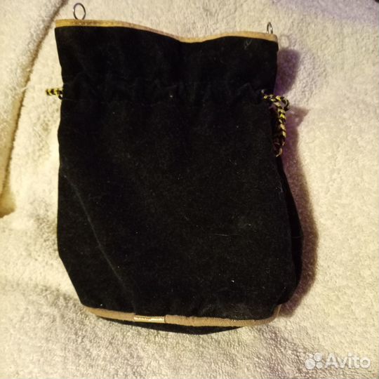 Сумка оригинал, черная,мешочек, вечерняя