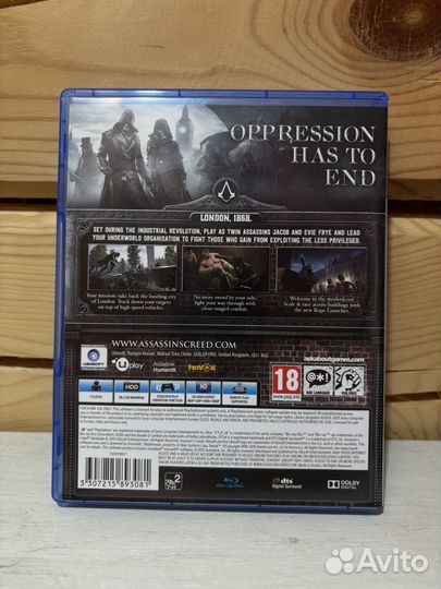 Assassin's Creed Syndicate ps4 диск