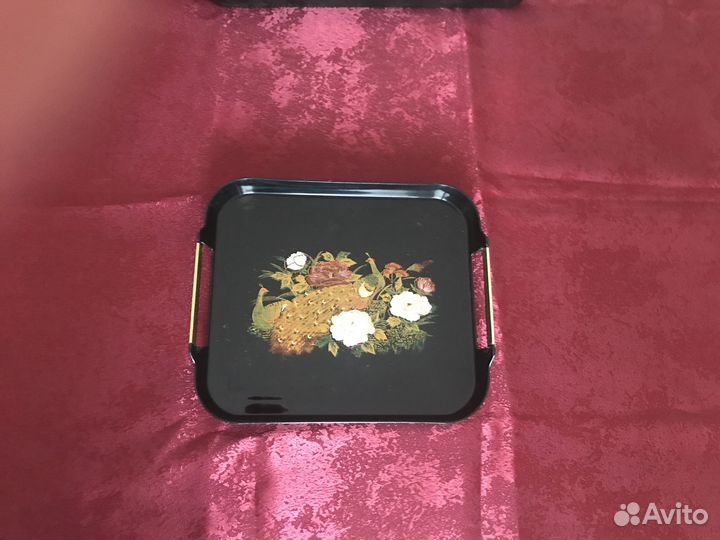 Набор декоративных подносов, металл с покрытием