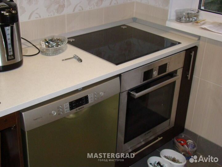 Установка варочных панелей. духовок. электроплит