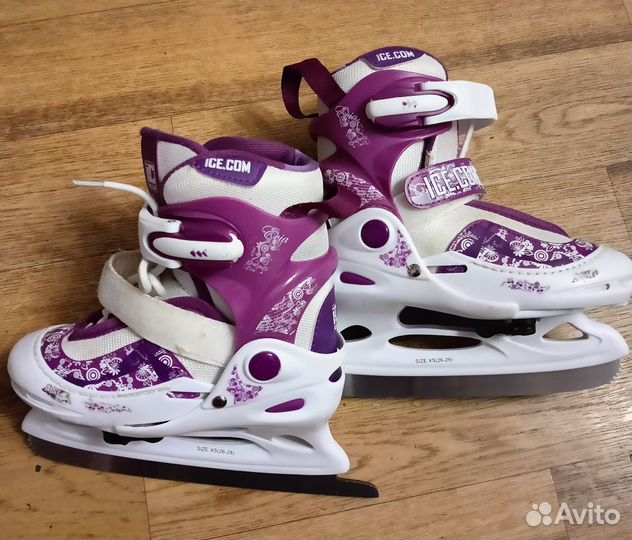 Коньки детские раздвижные 26 29