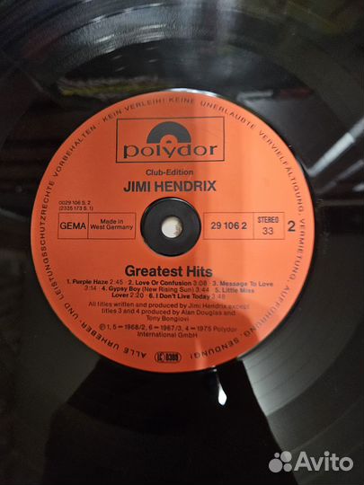 Jimi Hendrix – Greatest Hits