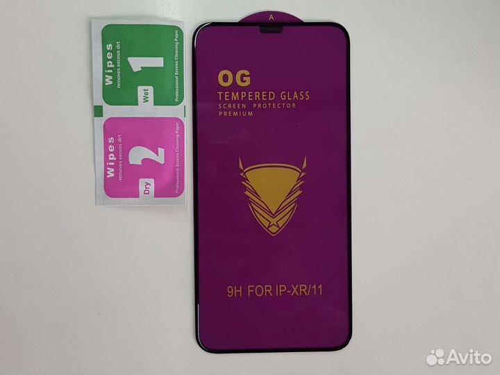 Защитное стекло на iPhone 11 с олеофобным покрытие