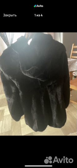 Шуба норковая 42 44 черная