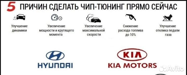 Чип тюнинг Kia(Рио,Сид) Hyundai Солярис,i30 и др