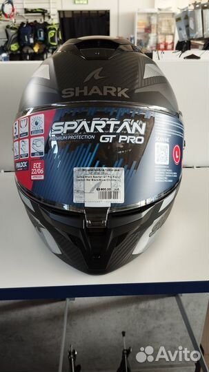 Мотошлем Shark Spartan GT Pro Ritmo Carbon Mat