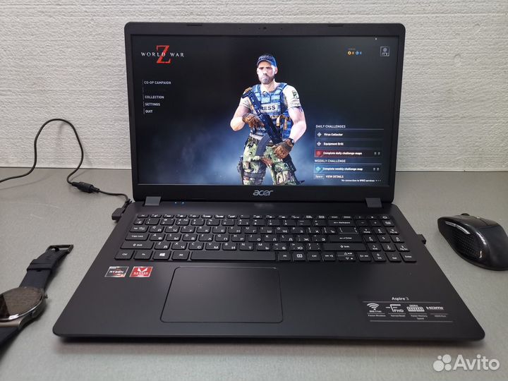 Ноутбук Acer Ryzen 3500U + AMD Vega 8