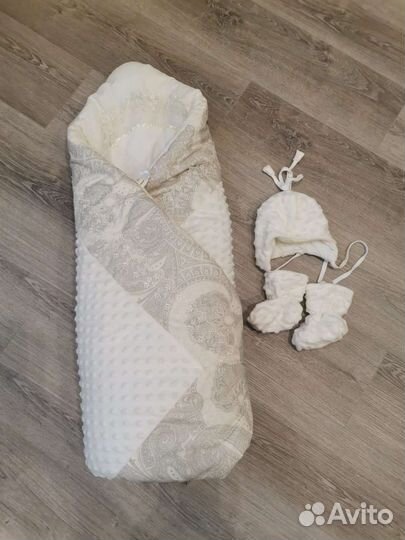 Теплое одеяло конверт на выписку