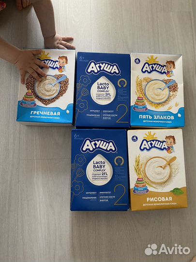 Сухая смесь агуша 2 каши детские обмен
