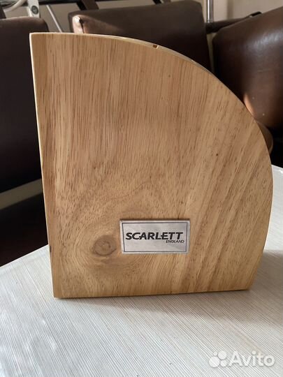 Новая подставка для ножей деревянная scarlett