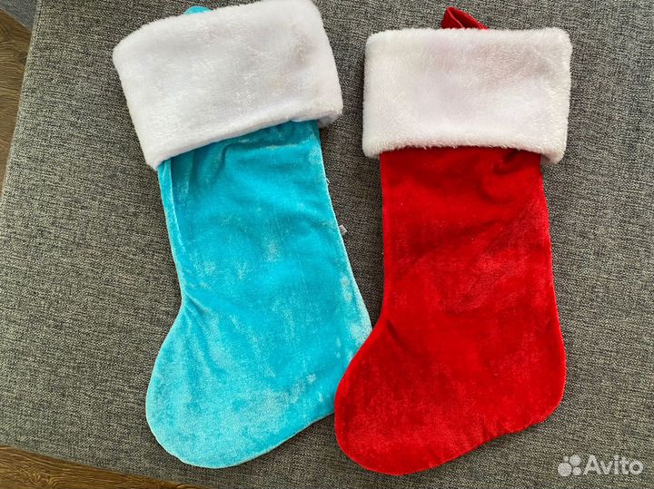 Новогодний декор сапог на камин/ на дверь/на стену