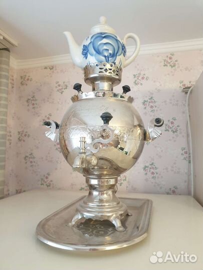 Самовар электрический с подносом СССР 3л