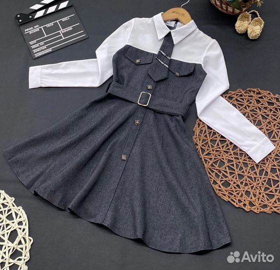 Школьное платье для девочки, 122-152