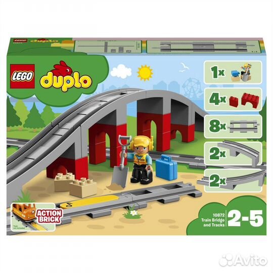 Конструктор lego duplo 10872 Железнодорожный мост