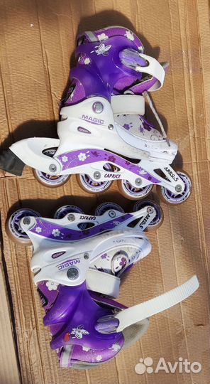 Роликовые коньки детские раздвижные