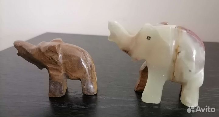 Оникс природный камень. Статуэтка Слон
