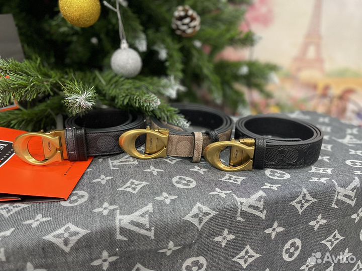 Ремень женский натуральная кожа CK B coach