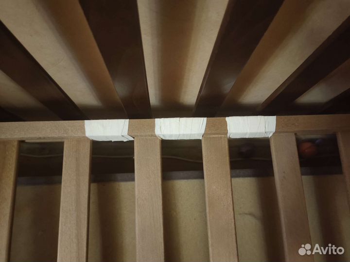 Детская кроватка с маятником+ортопедический матрас