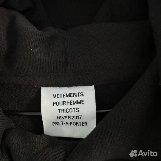 Худи vetements tfd