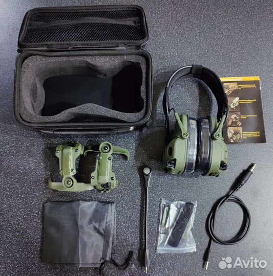 Шлем ops core б-р 1+ активные наушники