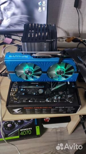 Комплект (Ryzen7 2700x + MSI X370 sliplus + 16гб D