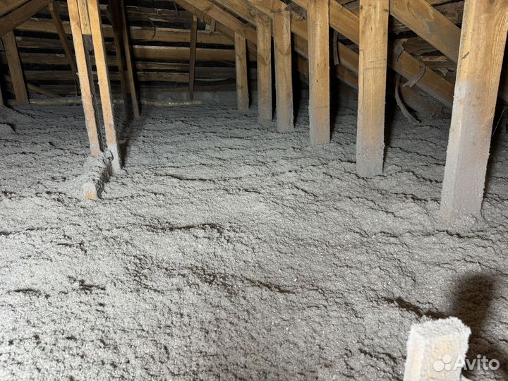 Утеплитель эковата в помещение