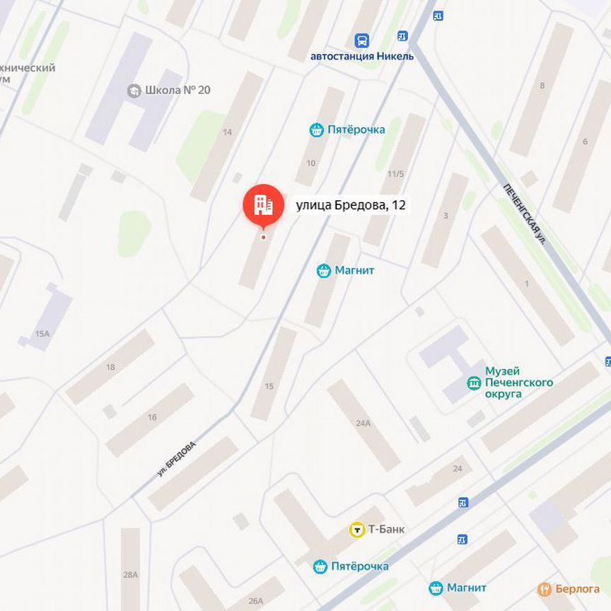 Квартира 2-комн. 44 м² в пгт Никель — фото 13 из 13