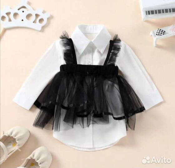 Рубашка блузка топ для девочки 110