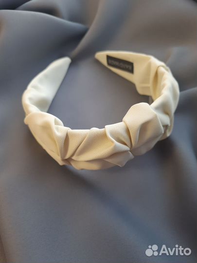 Ободок для волос стильный тканевый новый