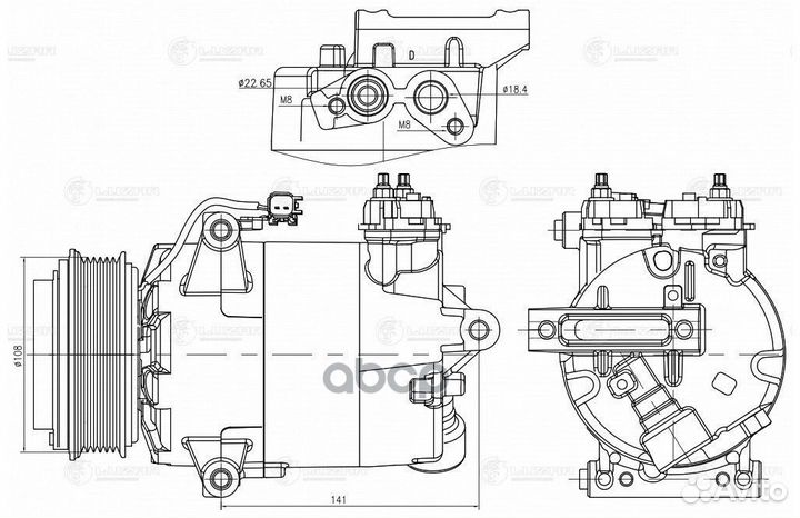Компрессор кондиц. для а/м Ford Transit (13)