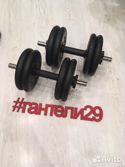 Гантели 21,5кг разборные